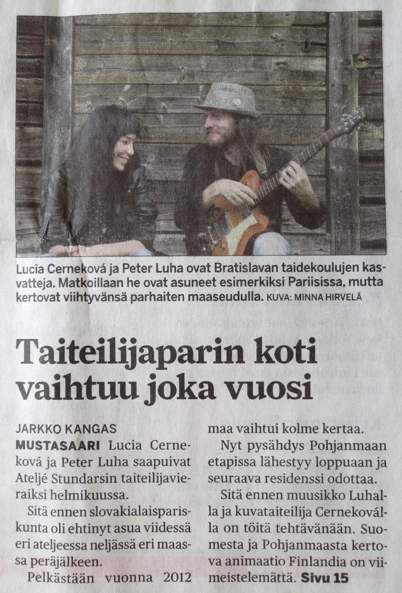 Photograph from the On The Road residency and presentation at Stundars, Finland, in 2013, image 02